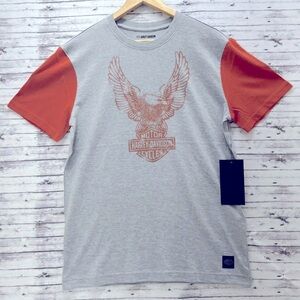 NWT MEN HARLEY DAVIDSON COLORBLOCK TEE